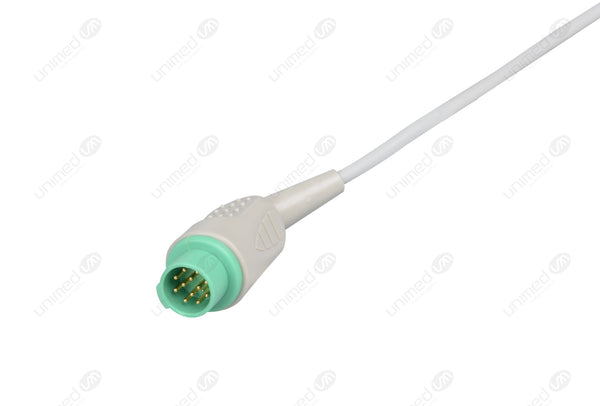 Mennen Compatible One Piece Reusable ECG Cable - IEC - 3 Leads Grabber