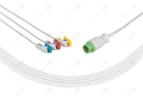 Siemens Compatible One Piece Reusable ECG Cable - IEC - 3 Leads GrabbeR
