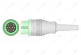 DRE Compatible One Piece Reusable ECG Cable - IEC - 3 Leads Grabber