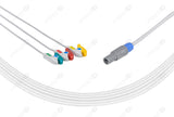 GE-Marquette Compatible One Piece Reusable ECG Cable - IEC - 3 Leads Grabber
