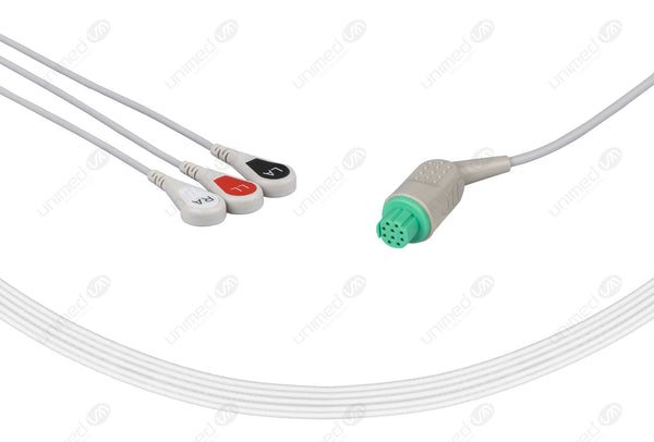 Cardiocap compatible one piece ECG cable