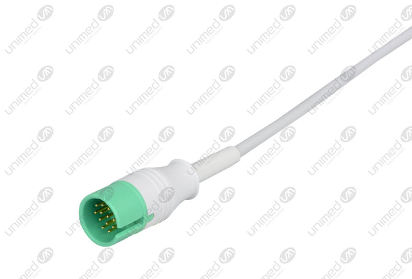 Spacelabs Compatible One Piece Reusable ECG Cable - IEC - 3 Leads Grabber