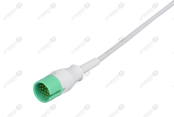 Spacelabs Compatible One Piece Reusable ECG Cable - AHA - 3 Leads Grabber
