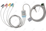 Schiller Comaptible One-Piece Reusable ECG Cable - IEC - 4 Leads Grabber