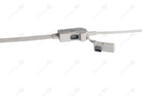 Schiller Compatible One Piece Reusable ECG Cable - IEC - 4-Lead Snap