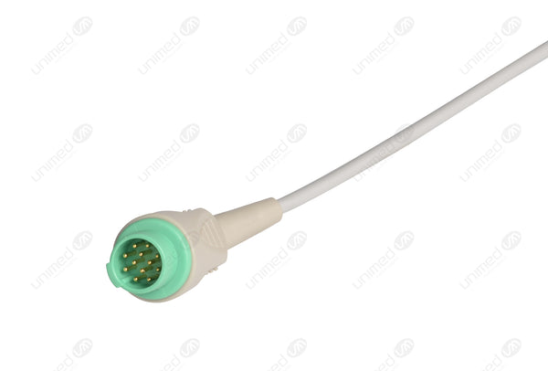 Schiller Compatible One Piece ECG Cable - AHA - 4 Lead Grabber