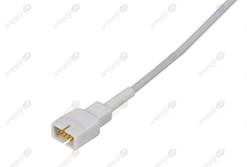MEK Compatible One Piece Reusable ECG Cable - AHA - 5 Leads Grabber