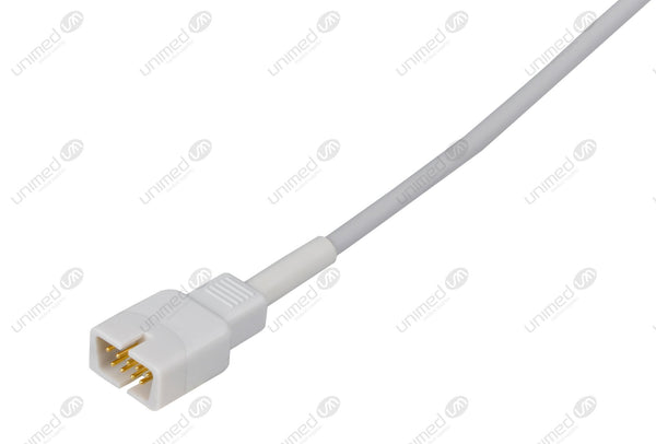 MEK Compatible One Piece Reusable ECG Cable - AHA - 5 Leads Snap