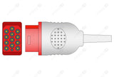 Bionet Compatible One-Piece Reusable ECG Cable - AHA - 5 Leads Grabber