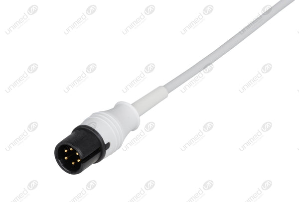 MEK Compatible One Piece Reusable ECG Cable - AHA - 5 Leads Grabber