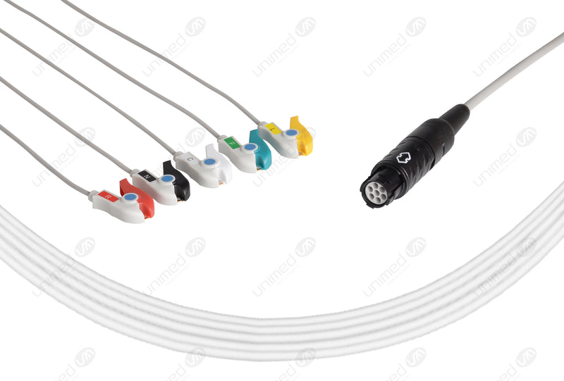 SJM Medical Compatible One Piece Reusable ECG Cable