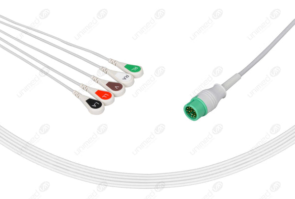 040-000961-00/EA6251B Mindray Datascope Compatible One Piece Reusable ECG Cable