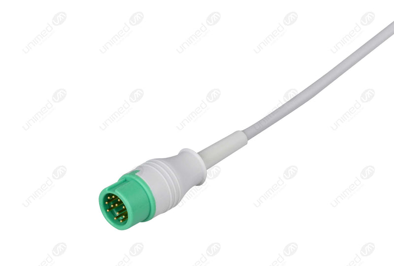 Mindray Datascope Compatible One Piece Reusable ECG Cable - AHA - 5 Leads Snap