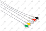Mindray Compatible One Piece Reusable ECG Cable - IEC - 5 Leads Snap