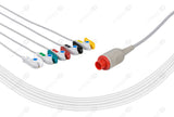 Bionet Compatible One Piece Reusable ECG Cable - IEC - 5 Leads Grabber
