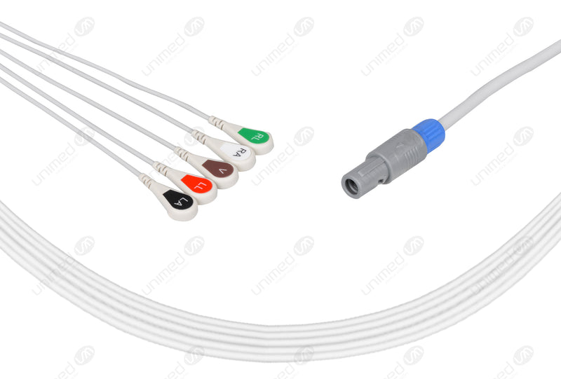 BIOSYS Compatible One Piece Reusable ECG Cable