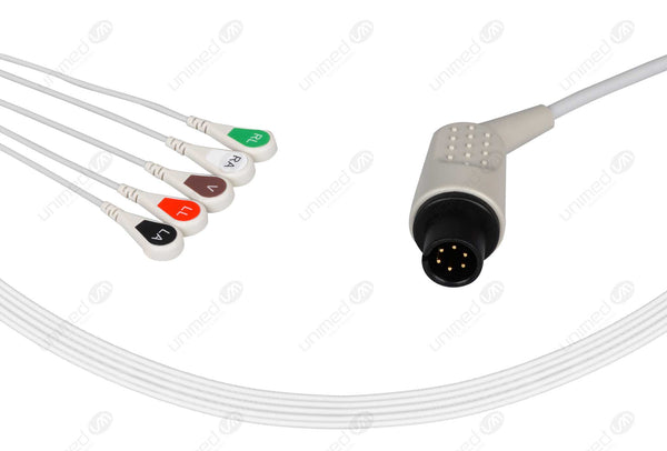   0010-30-12244/EA6151B alternative One piece reusable ECG cable