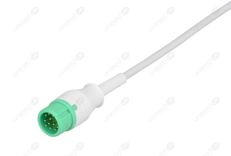Comen Compatible One Piece Reusable ECG Cable - AHA - 5 Leads Snap