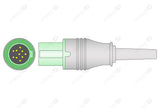 GE-Hellige Compatible One Piece Reusable ECG Cable - IEC - 5 Leads Grabber