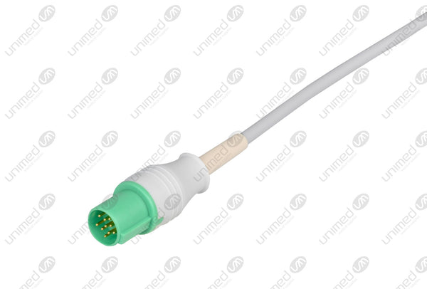 GE-Hellige Compatible One Piece Reusable ECG Cable - IEC - 5 Leads Grabber