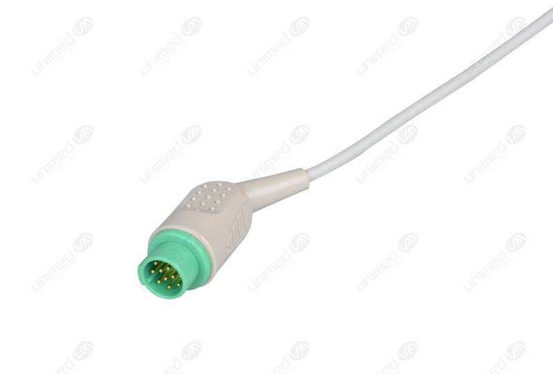 Biolight Compatible One Piece Reusable ECG Cable - IEC - 5 Leads Snap