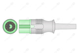 Fukuda Denshi Compatible One Piece Reusable ECG Cable - AHA - 5 Leads Snap