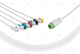 Siemens Compatible One Piece Reusable ECG Cable - IEC - 5 Leads Grabber
