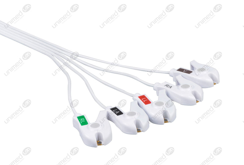 Unimed 5 Leads Grabber ECG Cable AHA 