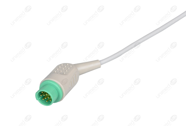 Kontron Compatible One Piece Reusable ECG Cable - IEC - 5 Leads Grabber