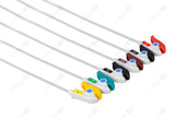 Nihon Kohden Compatible One Piece Reusable ECG Cable - IEC - 6 Leads Grabber