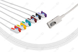 Schiller/Medtronic Compatible One Piece Reusable ECG Cable - IEC - 6 Leads Grabber