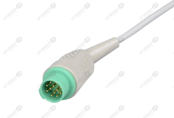 Mennen Compatible ECG Trunk cable - AHA - 3 Leads/AA Style 3-pin