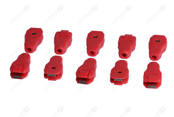 Universal Adapter bag of 10pcs - Red Multifunctional Electrodes