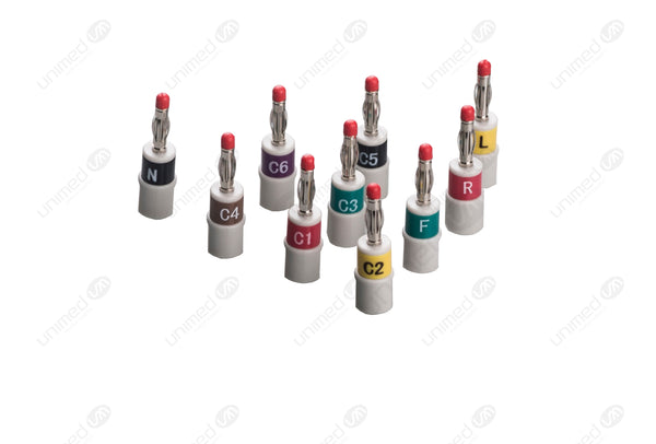 Universal Adapter bag of 10pcs - IEC - GE Lead to 4.0 Banana