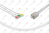GE Compatible ECG Telemetry cable - IEC - 3 Leads Snap