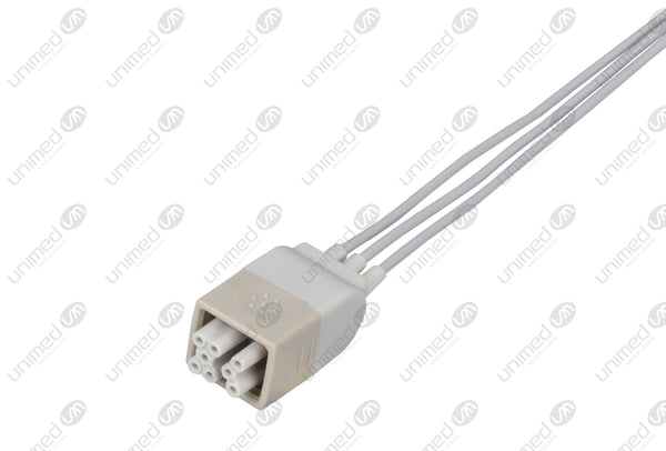 GE Compatible ECG Telemetry cable - IEC - 3 Leads Snap