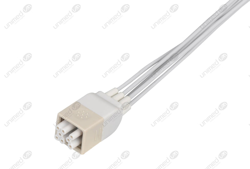 GE Compatible ECG Telemetry cable - AHA - 5 Leads Grabber