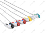 GE Compatible ECG Telemetry cable - AHA - 6 Leads Grabber