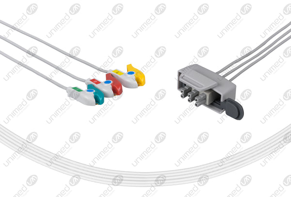 Philips-AA Type Compatible ECG Telemetry cable - IEC - 3 Leads Grabber