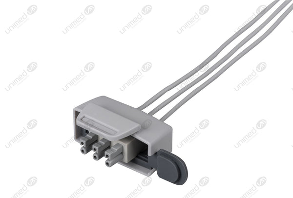 Philips-AA Type Compatible ECG Telemetry cable - AHA - 3 Leads Grabber
