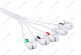 Philips-AA Type Compatible ECG Telemetry cable - AHA - 5 Leads Grabber Box of 10