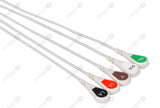 Philips-AA Type Compatible ECG Telemetry cable - AHA - 5 Leads Snap