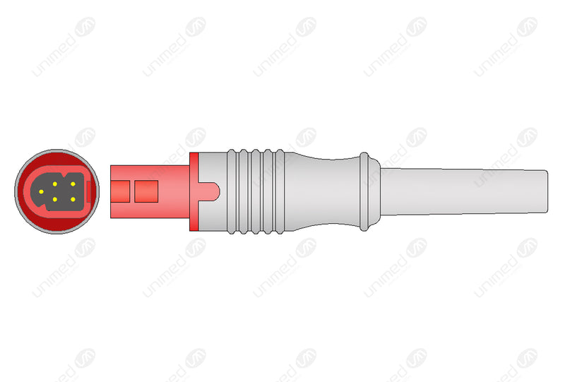 Datascope Compatible IBP Adapter Cable - Medex Abbott Connector