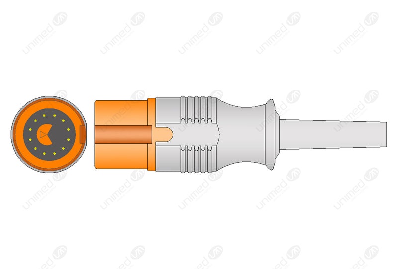 Fukuda Compatible IBP Adapter Cable - Medex Logical Connector