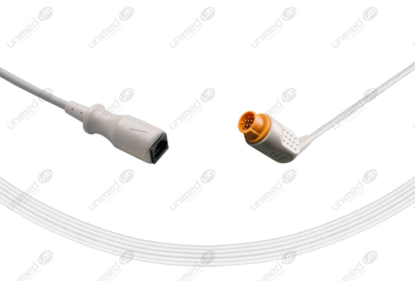 Kontron Compatible IBP Adapter Cable Medex Abbott Connector