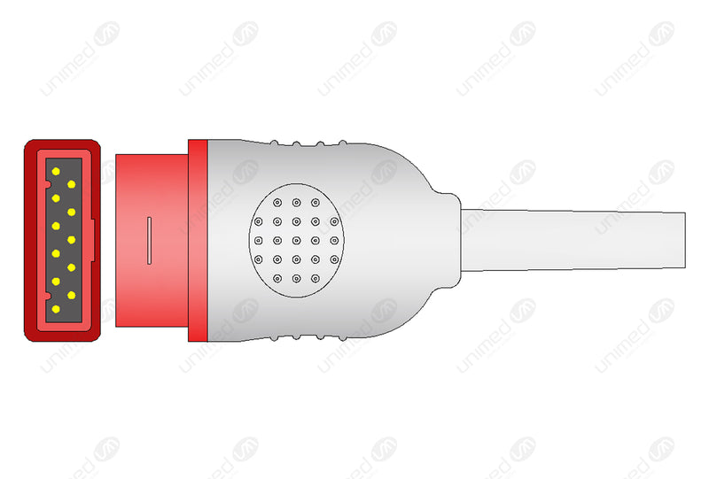 Marquette Compatible IBP Adapter Cable - Dual Edwards Connector
