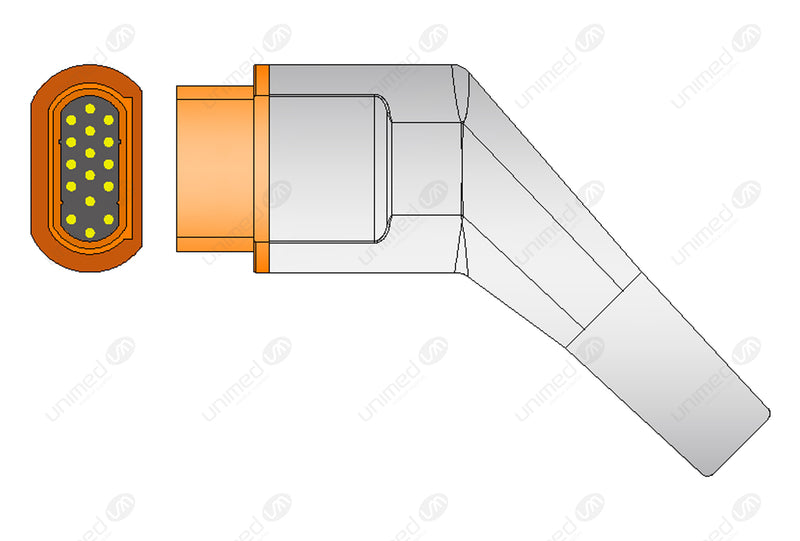 Siemens Compatible IBP Convert Cable - Round/ 7-Pin Connector/ Keyed