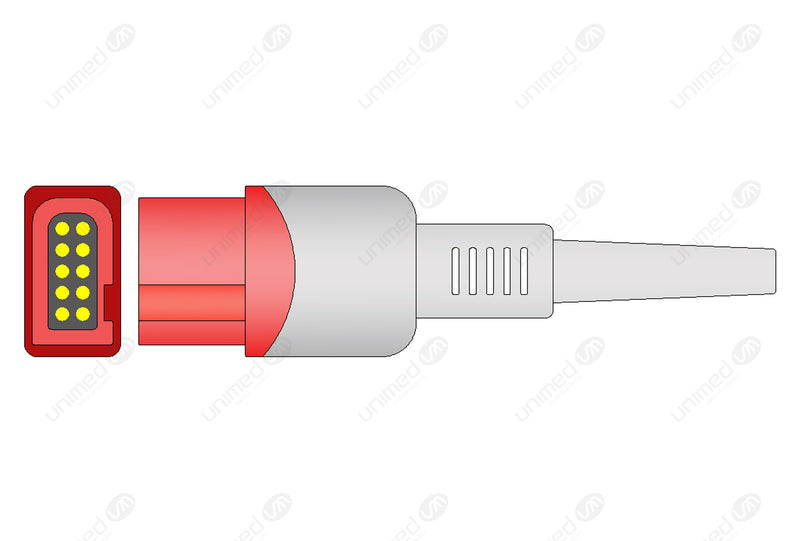 Spacelabs Compatible IBP Convert Cable - Dual Round 6-Pin Connector