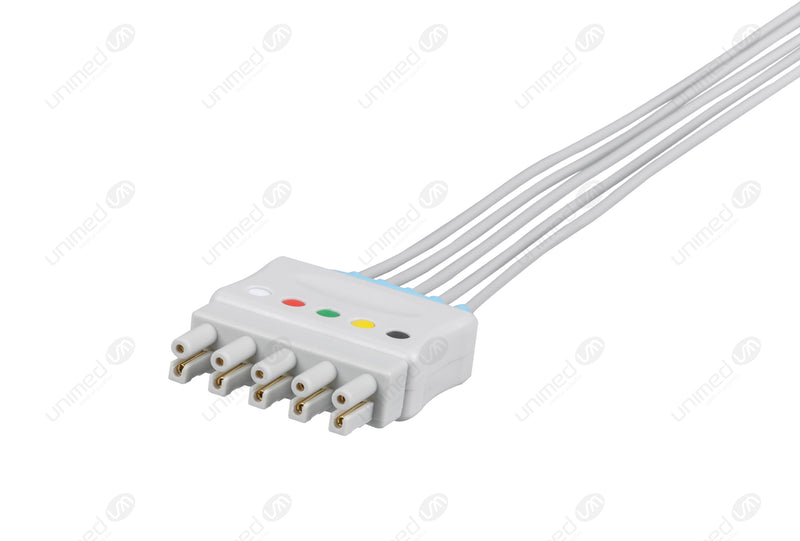 Bionet Compatible Reusable ECG Lead Wire - IEC - 5 Leads Grabber