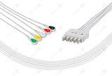 Bionet Compatible Reusable ECG Lead Wire - IEC - 5 Leads Snap